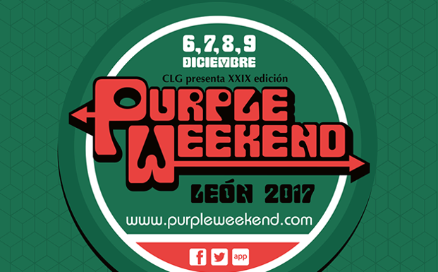 Cartel del Purple Weekend.