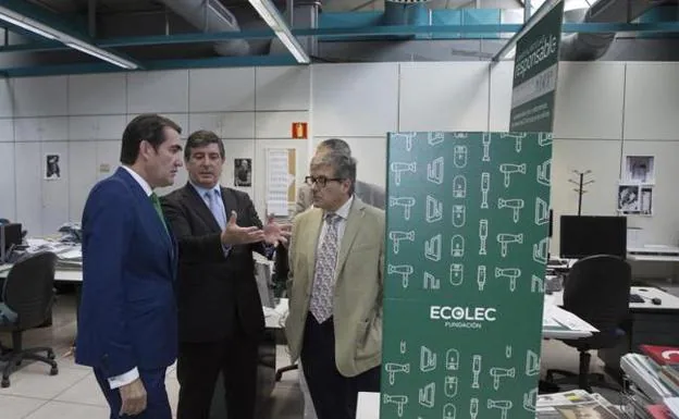 Jornadas Ecolec en la redacción de El Norte de Castilla.