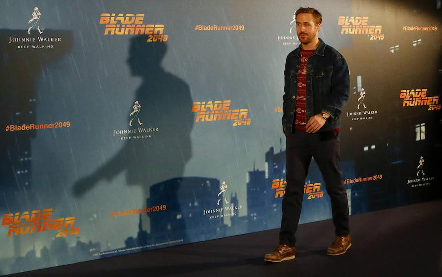 Ryan Gosling durante la presentación de 'Blade Runner 2049'.