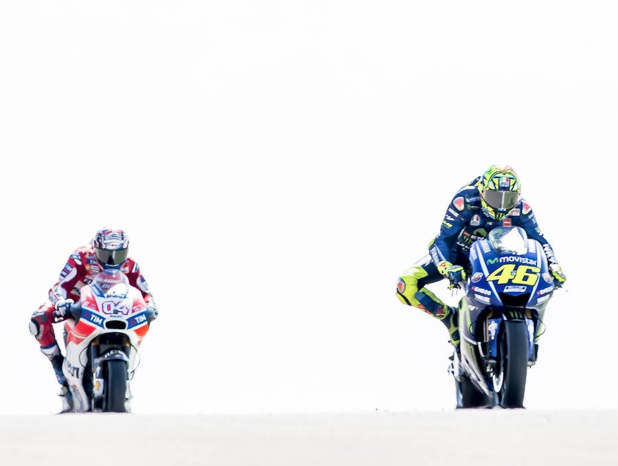 Andrea Dovizioso y Valentino Rossi.