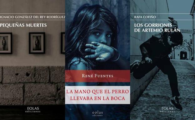 Imagen de las tres portadas de los libros que se presentan.