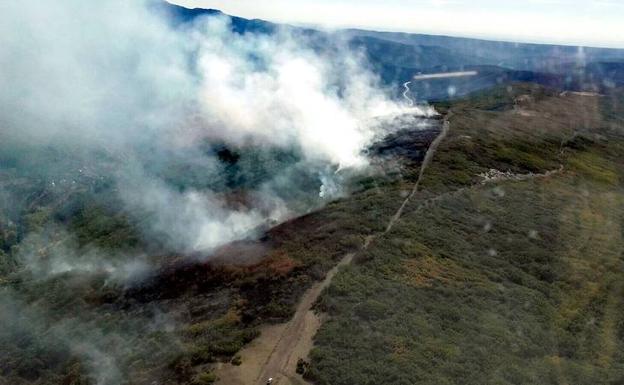 Incendio de Barrios de Luna. 