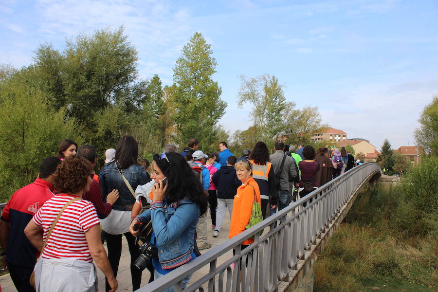 Puente Castro acoge la salida de la primera marcha ‘Camino de Santiago para todos’ con la que reivindicar vías a su paso por la provincia para las personas con movilidad reducida