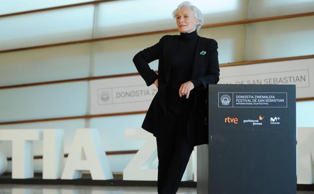 Glenn Close, en la 65ª edición del Festival de Cine de San Sebastián.