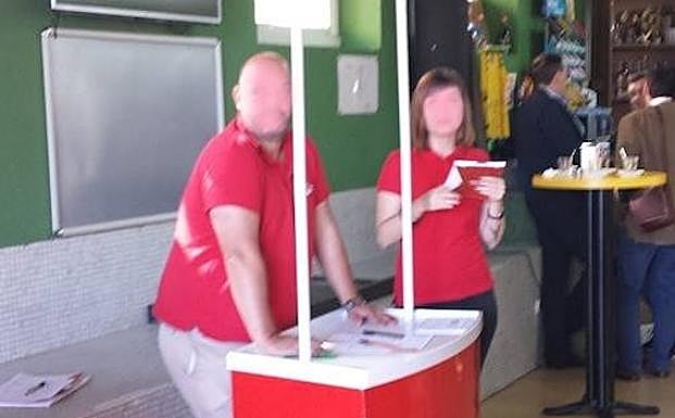 Stand en la Universidad de León.