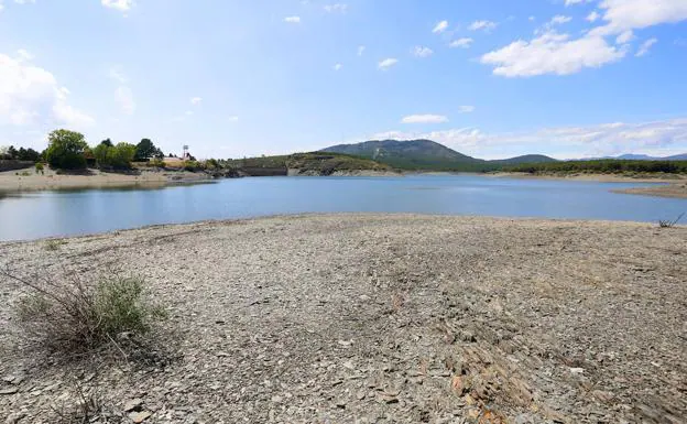 Imagen del pantano de Villameca el pasado mes de agosto.