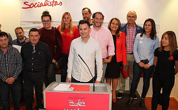 Alfonso Cendón, en la presentación de su candidatura. 