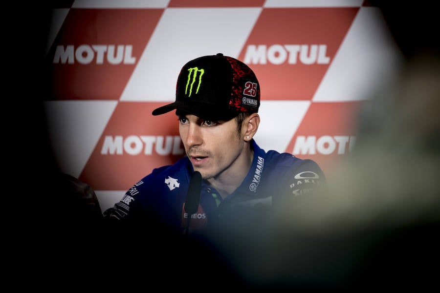 El piloto español de MotoGP Maverick Viñales.