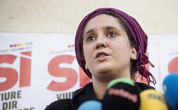 Nuria Gibert, portavoz del secretariado nacional de la CUP.