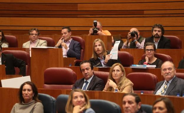 Pablo Fernández, portavoz de Podemos en las Cortes.