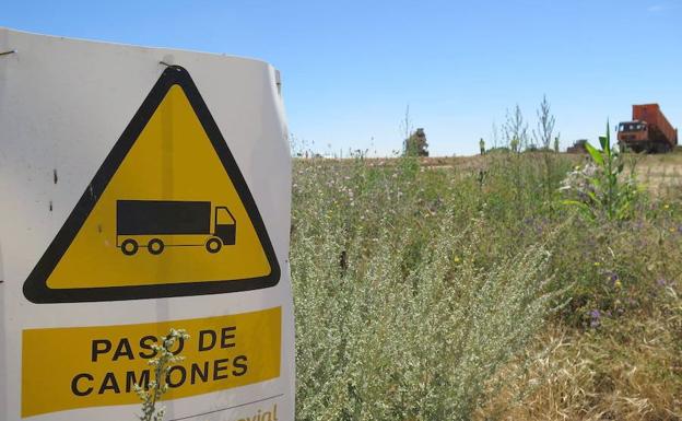 Imagen de las obras en la León-Valladolid.