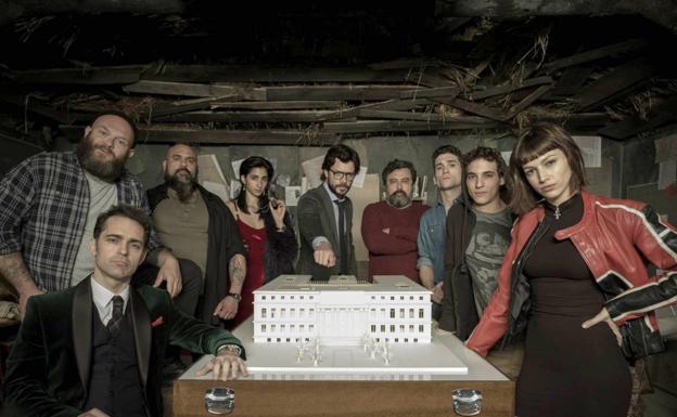 Elenco de 'La casa de papel'.