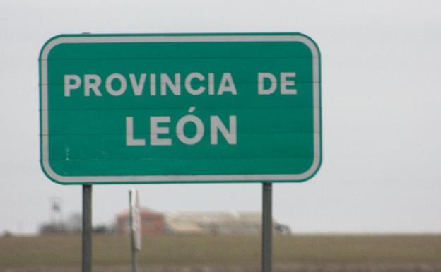 Cartel anunciador de la provincia de León.