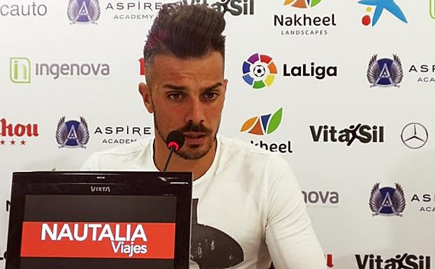 Rubén de la Barrera, durante la rueda de prensa. 