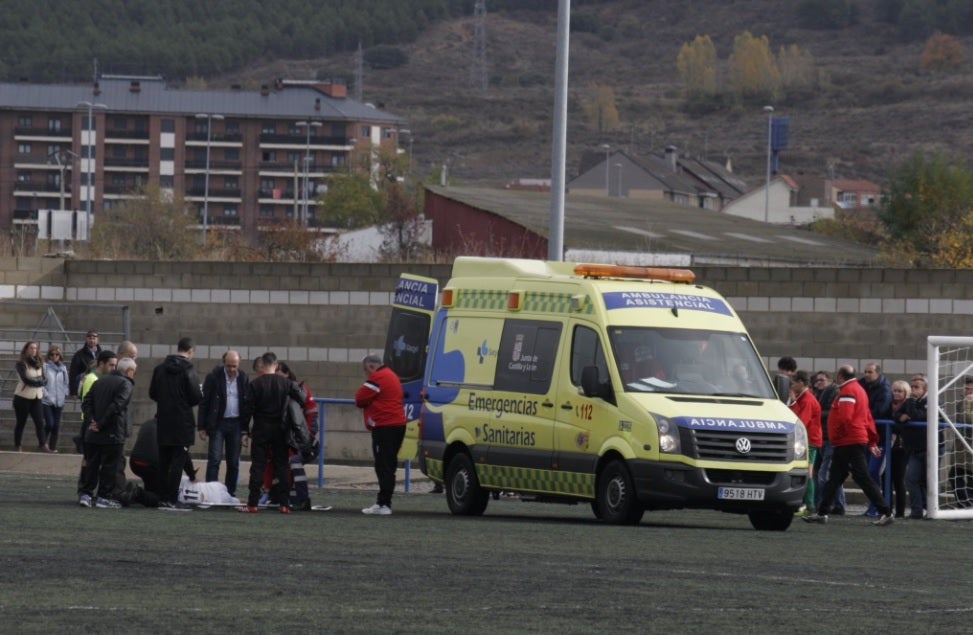 Momento en el que Pablo fue atendido. 