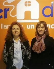 Imagen secundaria 2 - Sara Fernández y Teresa González, representantes de Interdomicilio León.