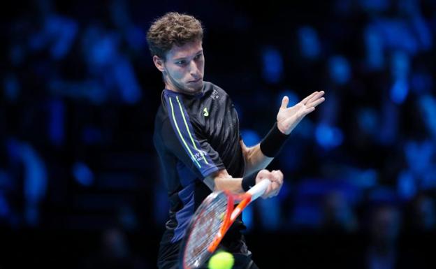 Pablo Carreño, durante su partido ante Dominic Thiem.