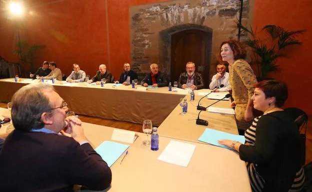 Asamblea de constitución de la Asociación del Camino de Invierno a Santiago, esta mañana en Ponferrada.