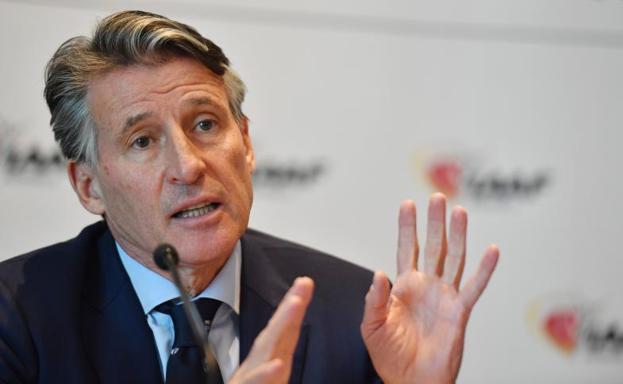 Sebastian Coe, presidente de la IAAF. 