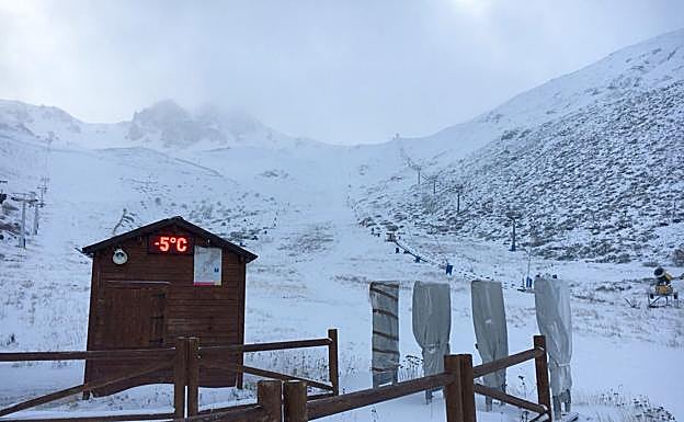 Imagen de la estación de San Isidro este jueves.