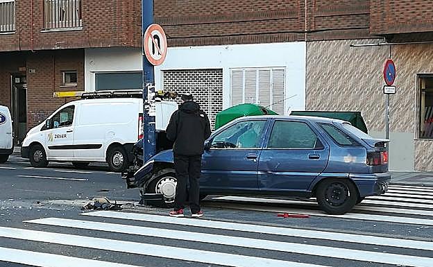 Dos accidentes en la capital leonesa se saldan sin heridos graves