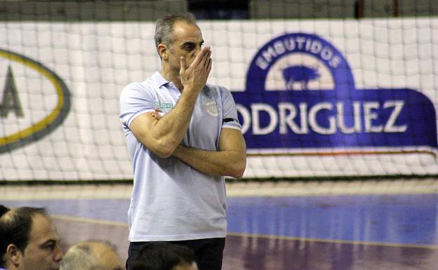 Guijosa, durante el partido ante Benidorm.