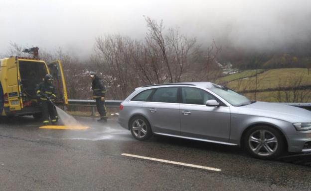 Imagen del vehículo accidentado. 