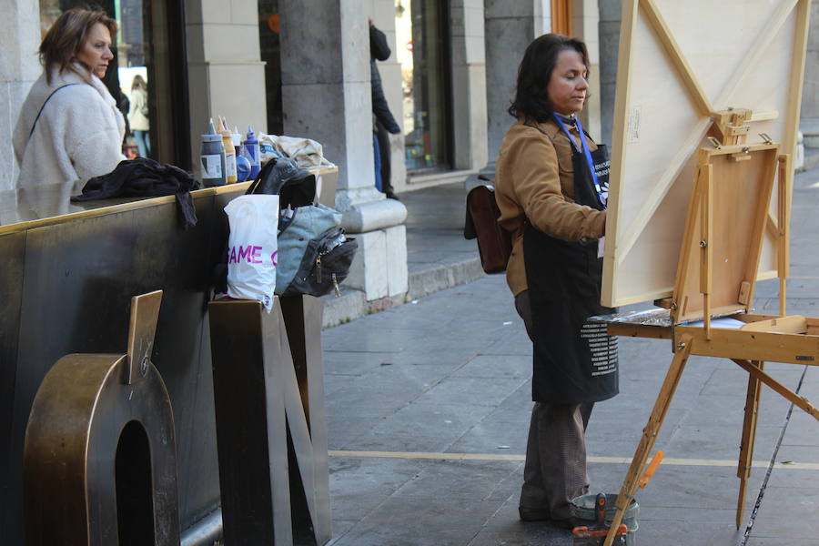 Concurso de pintura rápida en León