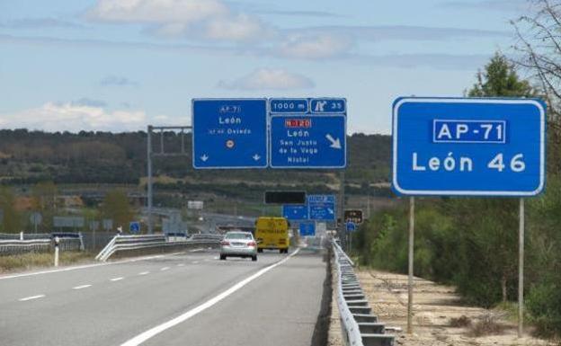 Imagen de la autovía León-Astorga.