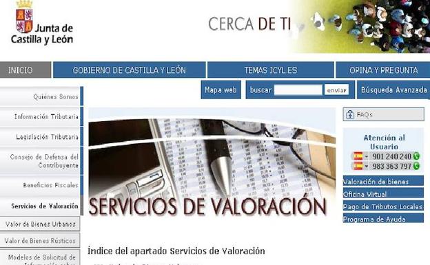 Imagen de uno de los servicios que se ofrecen desde el portal web.