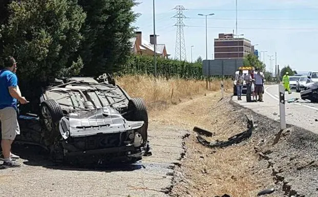 Imagen de archivo de un accidente en la provincia de León.