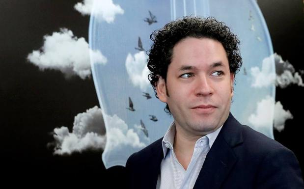 Dudamel, durante la presentación. 