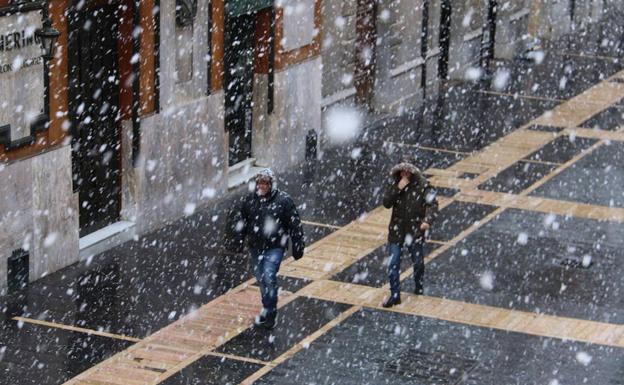 Imagen de una de las últimas nevadas en la provincia de León.