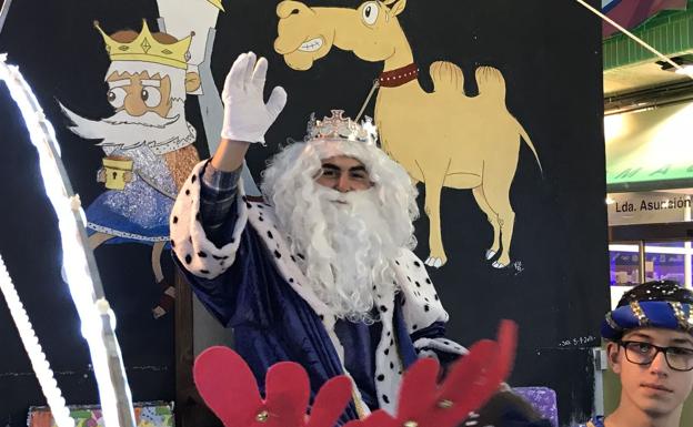 El Rey Melchor en la cabalgata de La Virgen del Camino