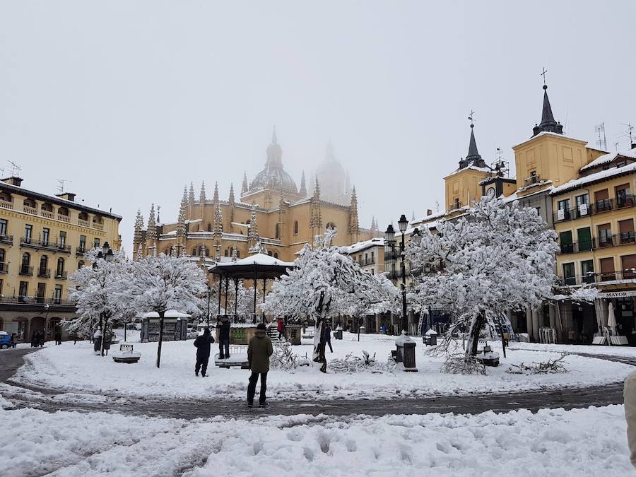 Nieve en Segovia