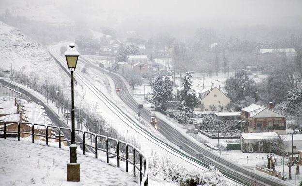 Campos nevados en localidades cercanas a Salamanca,como la de Cabrerizos.