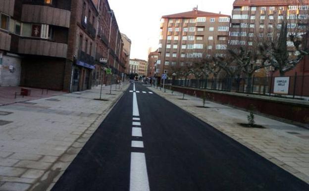 Nuevo aspecto de la calle Astorga de León.