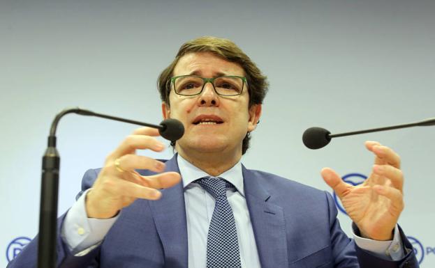 El presidente del PPCyL, Alfonso Fernández Mañueco, presenta los objetivos del partido para 2018.