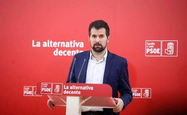 El secretario general del PSCyL, Luis Tudanca, informa de la reunión de la Comisión Ejecutiva Autonómica.