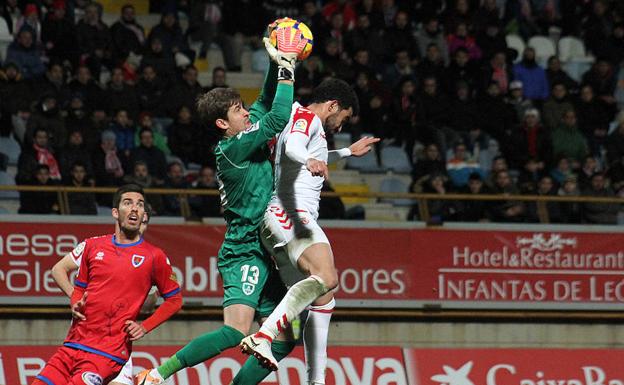 Yasser, en el partido ante el Numancia.