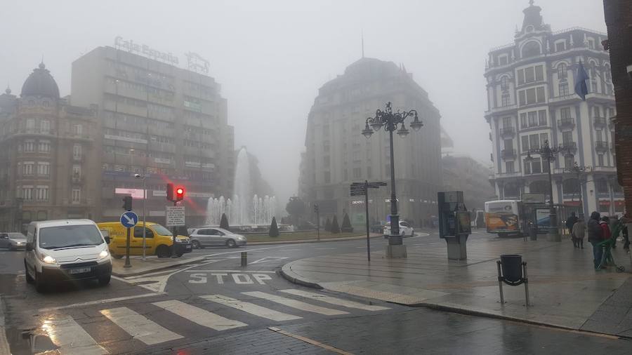 Las imágenes que la niebla deja en León