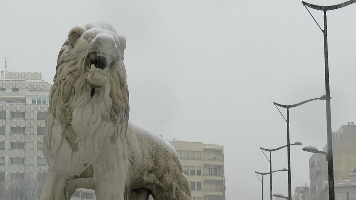 Las imágenes de la nieve en León capital