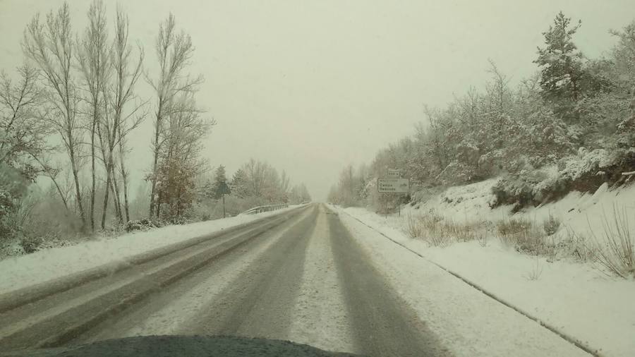 La nieve reina en la provincia