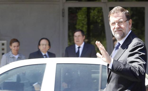 Mariano Rajoy, durante una visita a León.