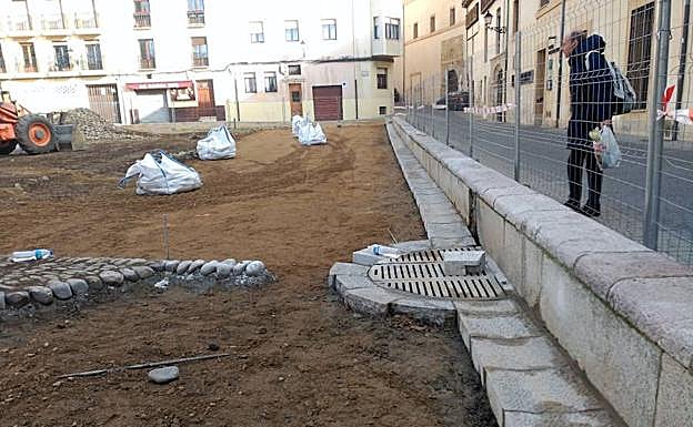 Galería. Avance de las obras de la Plaza del Grano. 