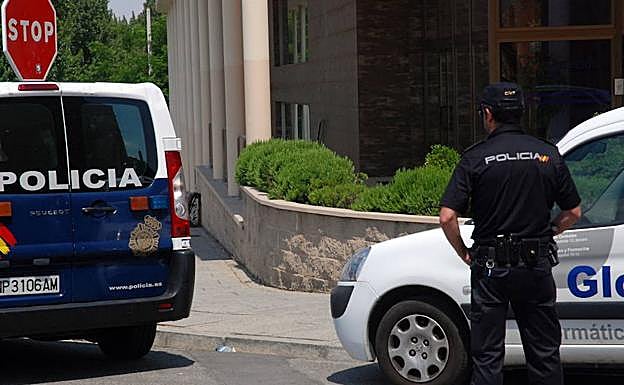 Un momento de la operación policial. 