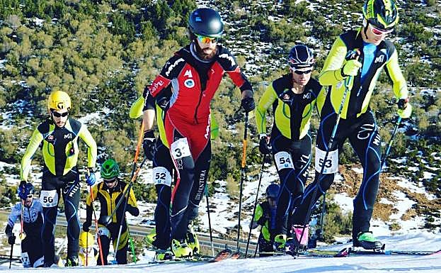 Competición de cronoescalada. 