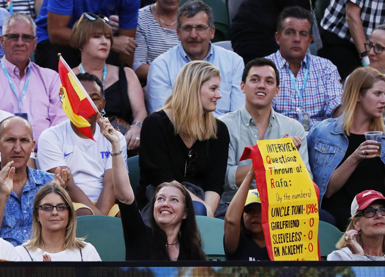 Las mejores imágenes del partido de cuartos de final del Abierto de Australia entre Rafa Nadal y Marin Cilic. 