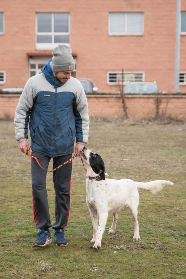 Dani Rovira visita la Protectora de León