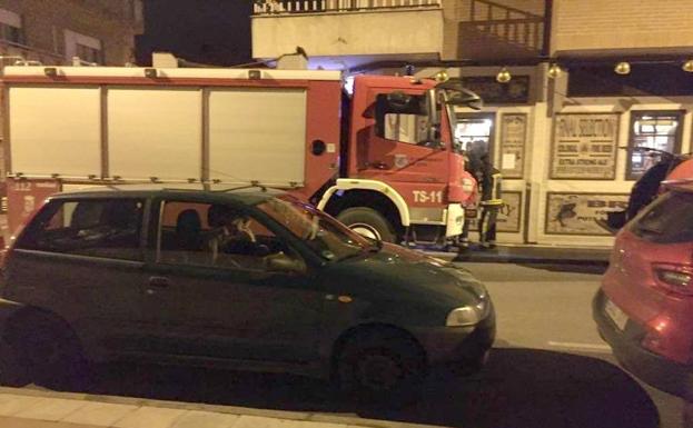 Intervención de los Bomberos de León.